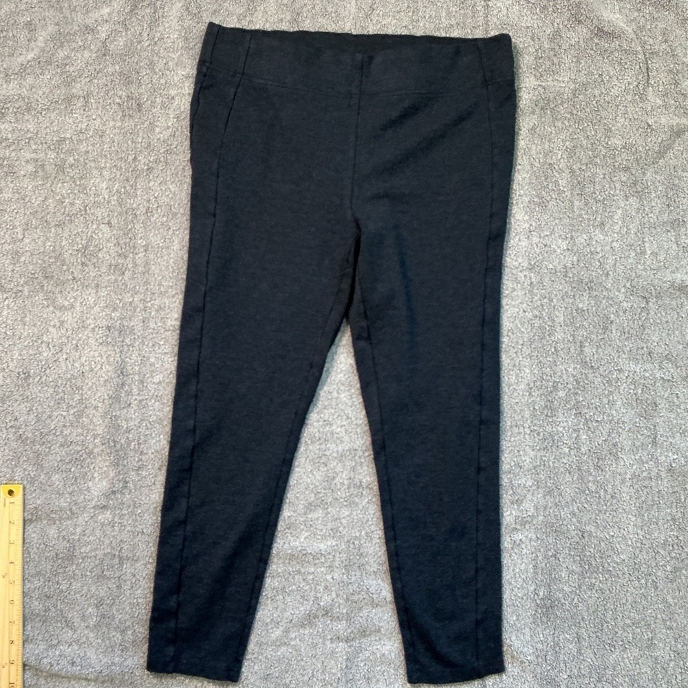 Ann‎ Taylor LOFT Women L Gray Ponte Knit Leggings Slim Pull On Pants 158-376012